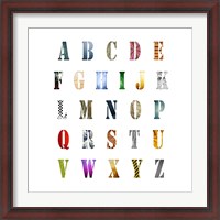 Framed Alphabet Poster