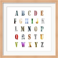 Framed Alphabet Poster