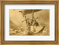 Framed Gondola of the P II Reporting Arrival of a Wright flyer