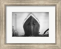 Framed Titanic at the Thompson Graving Dock