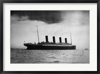 Framed Titanic at Sea