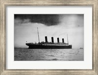 Framed Titanic at Sea