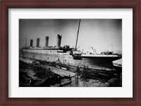 Framed Docked Titanic