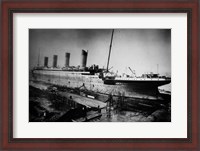Framed Docked Titanic