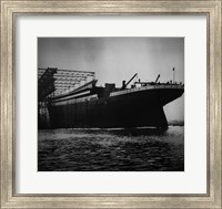 Framed Titanic Constructed at the Harland and Wolff Shipyard in Belfast