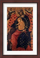 Framed Madonna and Child with two Votaries