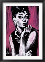 Framed Audrey Hepburn-Fabulous