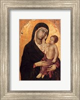 Framed Virgin and Child portrait