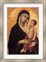 Framed Virgin and Child portrait