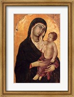 Framed Virgin and Child portrait