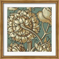 Framed Sunflower Woodblock III
