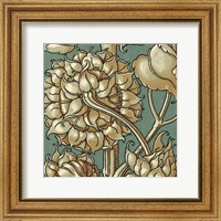 Framed Sunflower Woodblock III