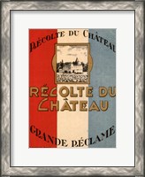 Framed Recolte Du Chateau