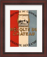 Framed Recolte Du Chateau