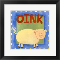 Oink Framed Print