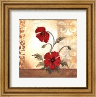 Framed Red Poppies II