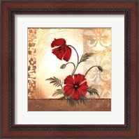 Framed Red Poppies II