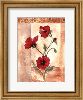 Framed Red Poppies III