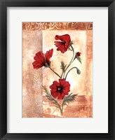 Framed Red Poppies III