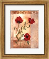 Framed Red Poppies IV