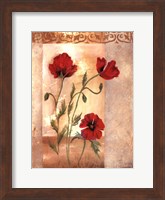 Framed Red Poppies IV