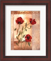 Framed Red Poppies IV