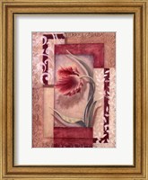 Framed Red Tulip Collage I