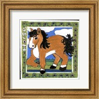 Framed Whimsical Horse