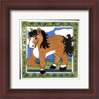 Framed Whimsical Horse