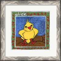 Framed Whimsical Chick