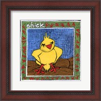 Framed Whimsical Chick