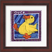 Framed Whimsical Duck