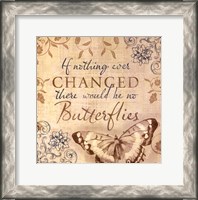 Framed Butterfly Notes VI