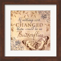 Framed Butterfly Notes VI