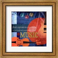 Framed Music Notes X