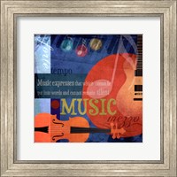 Framed Music Notes X