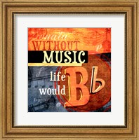 Framed Music Notes XII