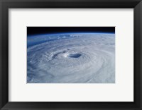 Framed Hurricane Isabel, as seen from the International Space Station