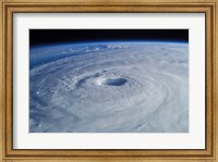 Framed Hurricane Isabel, as seen from the International Space Station