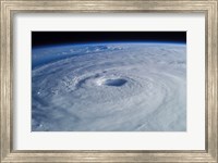 Framed Hurricane Isabel, as seen from the International Space Station