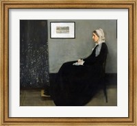 Framed Whistler's Mother