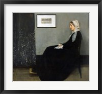 Framed Whistler's Mother