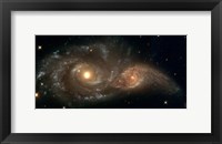 Framed Colliding Spiral Galaxies