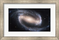 Framed Barred Spiral Galaxy