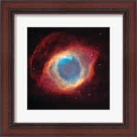 Framed Helix Nebula: a Gaseous Envelope Expelled By a Dying Star