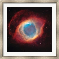 Framed Helix Nebula: a Gaseous Envelope Expelled By a Dying Star