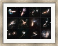 Framed Colliding Galaxies