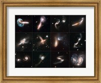 Framed Colliding Galaxies