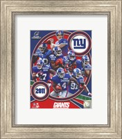 Framed New York Giants 2011 NFC Champions Team Composite