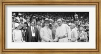Framed US President Calvin Coolidge Presenting the American League Diploma to Walter Johnson